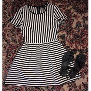 Black and white dress